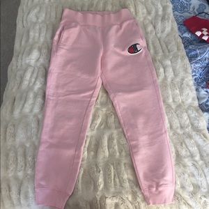 Champion pink joggers sweatpants reverse weave med